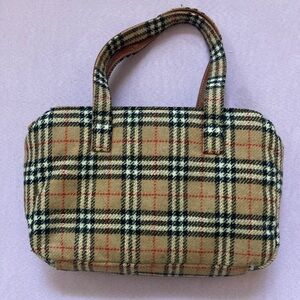 Vintage Burberry wool purse